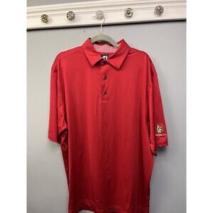 Footjoy Ryder Cup 2014 Polo Shirt Mens XL Red‎ Embroidered Golf Casual